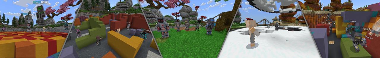 Panorama of the Minecraft Bedrock Marketplace product Minigame Island created by Skilendarz.