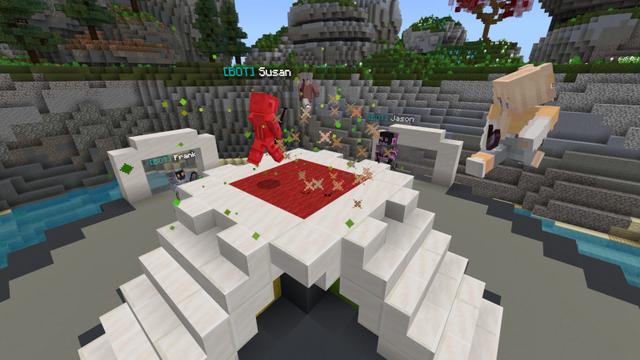 Screenshot of the Minecraft Bedrock Marketplace product Minigame Island created by Skilendarz.