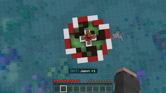 Screenshot of the Minecraft Bedrock Marketplace product Minigame Island created by Skilendarz.