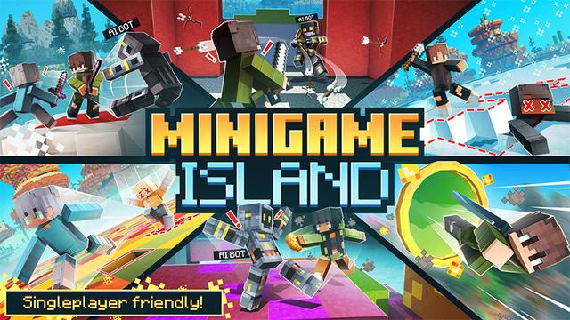Thumbnail of the Minecraft Bedrock Marketplace product Minigame Island created by Skilendarz.