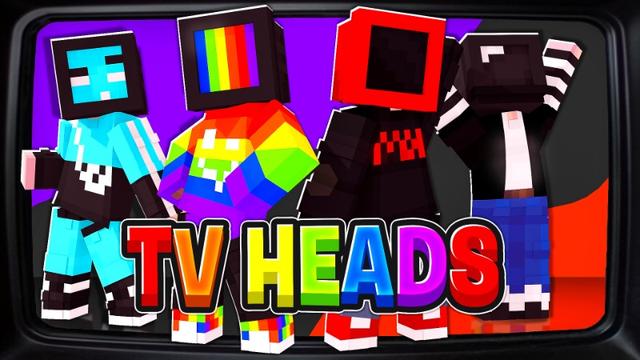 Thumbnail of the Minecraft Bedrock Marketplace product TV HEADS created by Skilendarz.