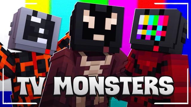 Thumbnail of the Minecraft Bedrock Marketplace product TV MONSTERS created by Skilendarz.