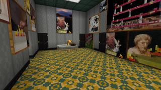 Screenshot of the Minecraft Bedrock Marketplace product Backrooms Secret Base created by Snail Studios.
