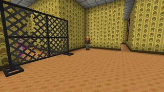 Screenshot of the Minecraft Bedrock Marketplace product Backrooms Secret Base created by Snail Studios.