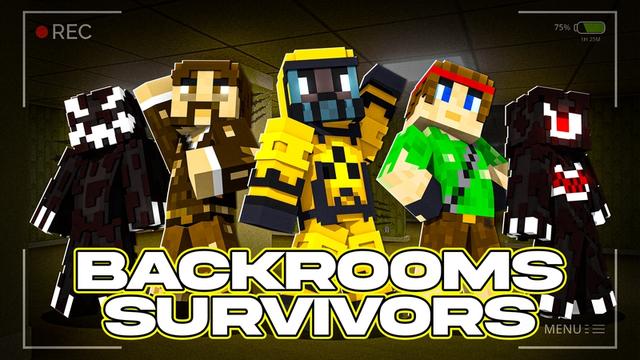 Thumbnail of the Minecraft Bedrock Marketplace product Backrooms Survivors created by Snail Studios.