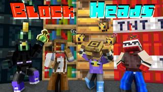 Thumbnail of the Minecraft Bedrock Marketplace product Block Heads created by Snail Studios.