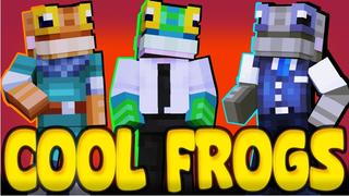 Thumbnail of the Minecraft Bedrock Marketplace product Cool Frogs created by Snail Studios.
