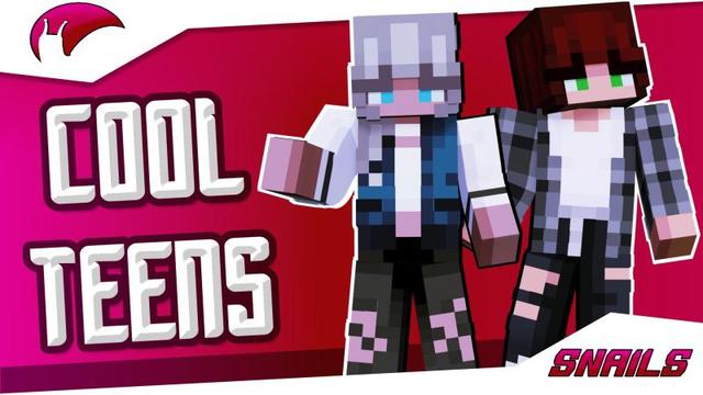 Thumbnail of the Minecraft Bedrock Marketplace product Cool Teens created by Snail Studios.