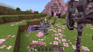 Screenshot of the Minecraft Bedrock Marketplace product Evolving Weapons Add-On created by Snail Studios.