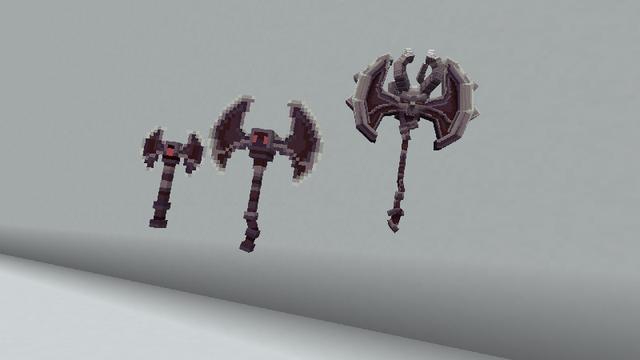 Screenshot of the Minecraft Bedrock Marketplace product Evolving Weapons Add-On created by Snail Studios.