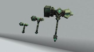 Screenshot of the Minecraft Bedrock Marketplace product Evolving Weapons Add-On created by Snail Studios.