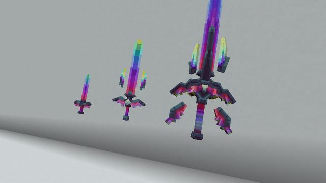 Screenshot of the Minecraft Bedrock Marketplace product Evolving Weapons Add-On created by Snail Studios.