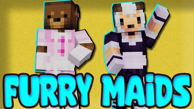 Thumbnail of the Minecraft Bedrock Marketplace product Furry Maids created by Snail Studios.