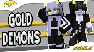 Thumbnail of the Minecraft Bedrock Marketplace product Gold Demons created by Snail Studios.