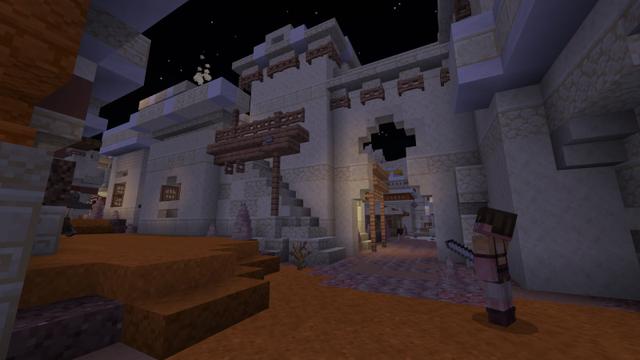 Screenshot of the Minecraft Bedrock Marketplace product Lost Desert City created by Snail Studios.