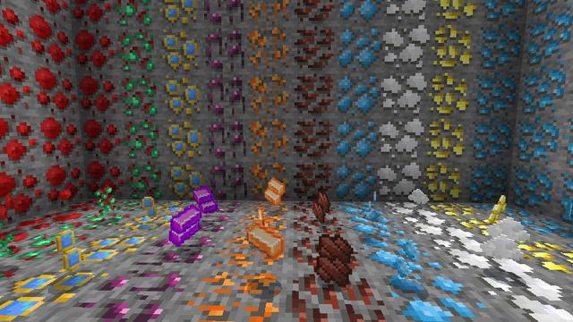 Screenshot of the Minecraft Bedrock Marketplace product Ore + created by Snail Studios.