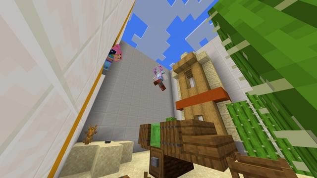 Screenshot of the Minecraft Bedrock Marketplace product Parkour 100 created by Snail Studios.
