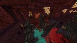 Screenshot of the Minecraft Bedrock Marketplace product Parkour Dungeons created by Snail Studios.