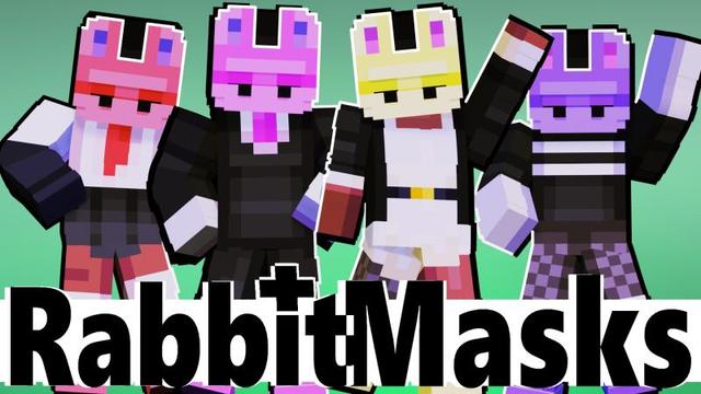 Thumbnail of the Minecraft Bedrock Marketplace product Rabbit Masks Plus created by Snail Studios.