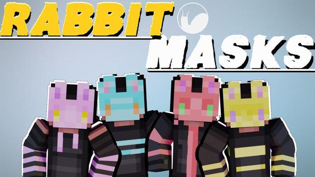 Thumbnail of the Minecraft Bedrock Marketplace product Rabbit Masks created by Snail Studios.