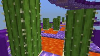 Screenshot of the Minecraft Bedrock Marketplace product Rainbow Parkour created by Snail Studios.