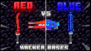 Thumbnail of the Minecraft Bedrock Marketplace product Rojo contra Azul: Bases de hackers created by Snail Studios.