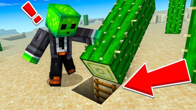 Thumbnail of the Minecraft Bedrock Marketplace product Secret Cactus Base created by Snail Studios.