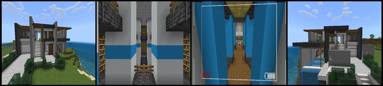 Panorama of the Minecraft Bedrock Marketplace product Streamer Security Bunker created by Snail Studios.