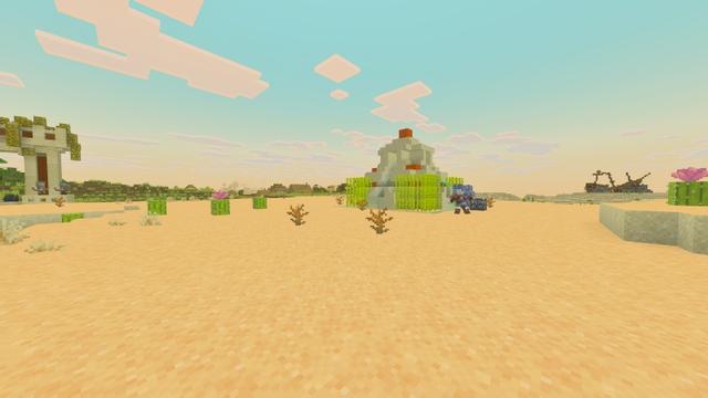 Screenshot of the Minecraft Bedrock Marketplace product Structures Add-On created by Snail Studios.