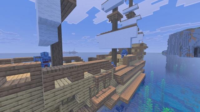 Screenshot of the Minecraft Bedrock Marketplace product Structures Add-On created by Snail Studios.