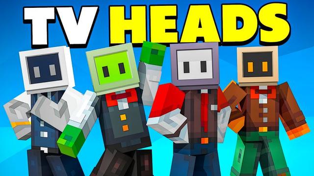 Thumbnail of the Minecraft Bedrock Marketplace product TV Heads created by Snail Studios.