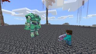 Screenshot of the Minecraft Bedrock Marketplace product Elemente der Waffenerweiterung created by Snail Studios.