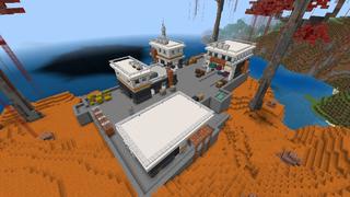 Screenshot of the Minecraft Bedrock Marketplace product Elemente der Waffenerweiterung created by Snail Studios.