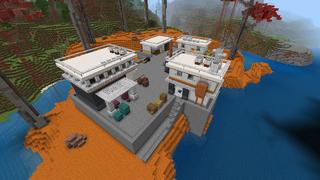 Screenshot of the Minecraft Bedrock Marketplace product Elemente der Waffenerweiterung created by Snail Studios.