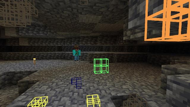 Screenshot of the Minecraft Bedrock Marketplace product X-Ray Survival Tools created by Snail Studios.