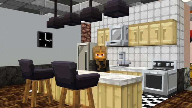 Screenshot of the Minecraft Bedrock Marketplace product Craftable Furniture created by SNDBX.