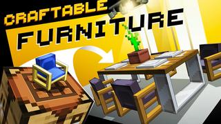 Thumbnail of the Minecraft Bedrock Marketplace product Craftable Furniture created by SNDBX.