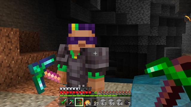 Screenshot of the Minecraft Bedrock Marketplace product Emerald Tools created by SNDBX.