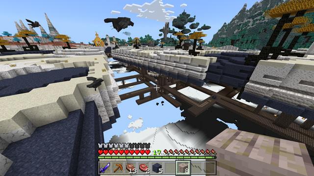 Screenshot of the Minecraft Bedrock Marketplace product ETHER DIMENSION II created by SNDBX.