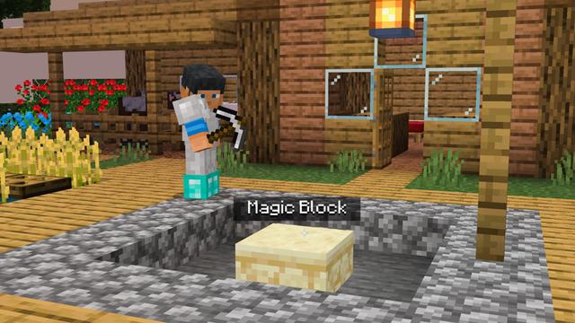 Screenshot of the Minecraft Bedrock Marketplace product ONE BLOCK SKYBLOCK created by SNDBX.