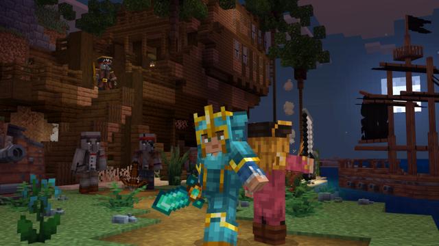Screenshot of the Minecraft Bedrock Marketplace product Pirates Add-On created by SNDBX.