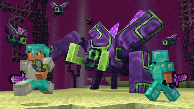 Screenshot of the Minecraft Bedrock Marketplace product THE END Add-On created by SNDBX.