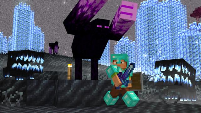 Screenshot of the Minecraft Bedrock Marketplace product THE END Add-On created by SNDBX.