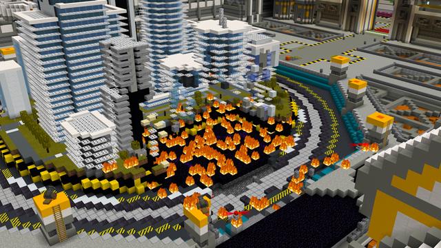 Screenshot of the Minecraft Bedrock Marketplace product TNT EXPANSION PACK created by SNDBX.