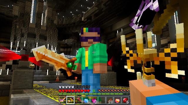 Screenshot of the Minecraft Bedrock Marketplace product Weapons created by SNDBX.