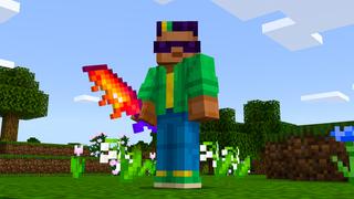 Screenshot of the Minecraft Bedrock Marketplace product Weapons created by SNDBX.