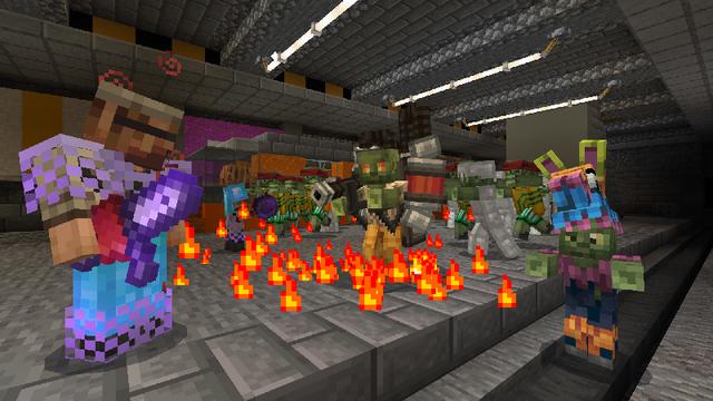 Screenshot of the Minecraft Bedrock Marketplace product ZOMBIE APOCALYPSE created by SNDBX.