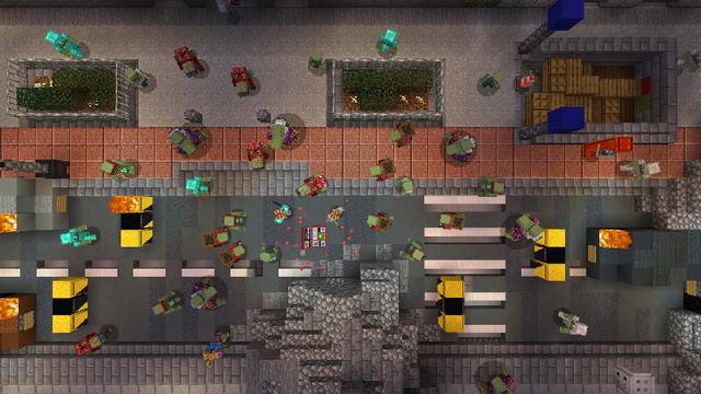 Screenshot of the Minecraft Bedrock Marketplace product ZOMBIE APOCALYPSE created by SNDBX.