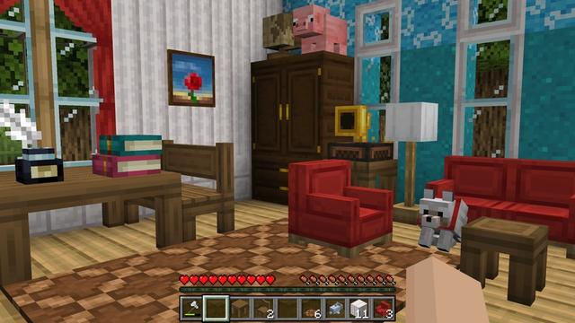 Screenshot of the Minecraft Bedrock Marketplace product Block Furniture Add-On created by Solid Blocks.