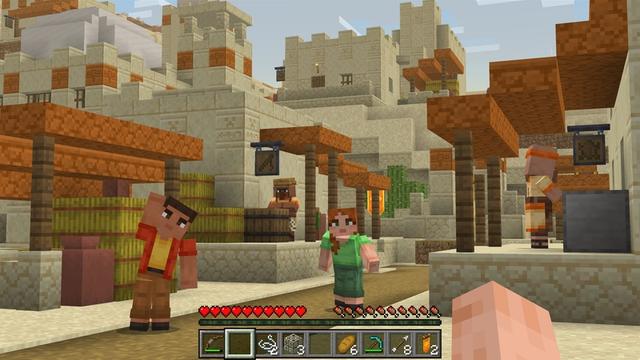 Screenshot of the Minecraft Bedrock Marketplace product Overhauled Villages Add-On created by Solid Blocks.